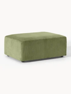 Discount Puf reposapiés de pana Melva, An 99 x F 72 cm Reposapiés|Sofás