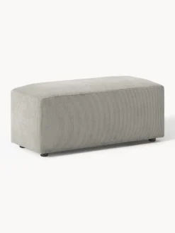 Hot Puf reposapiés de pana Melva, 99 x 42 cm Reposapiés|Sofás