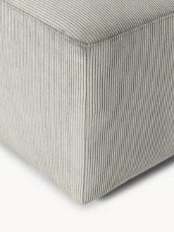 Hot Puf reposapiés de pana Melva, 99 x 42 cm Reposapiés|Sofás