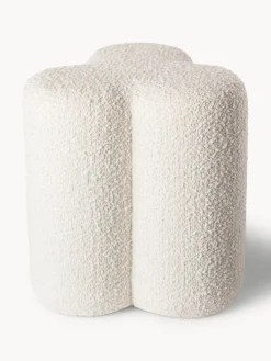 Hot Puf reposapiés en tejido bouclé Clover Pufs Y Otomanos|Pufs Y Otomanos