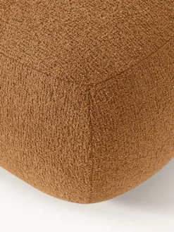 Outlet Puf reposapiés en tejido bouclé Sofia Reposapiés|Sofás