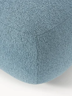 Sale Puf reposapiés en tejido bouclé Sofia Reposapiés|Sofás