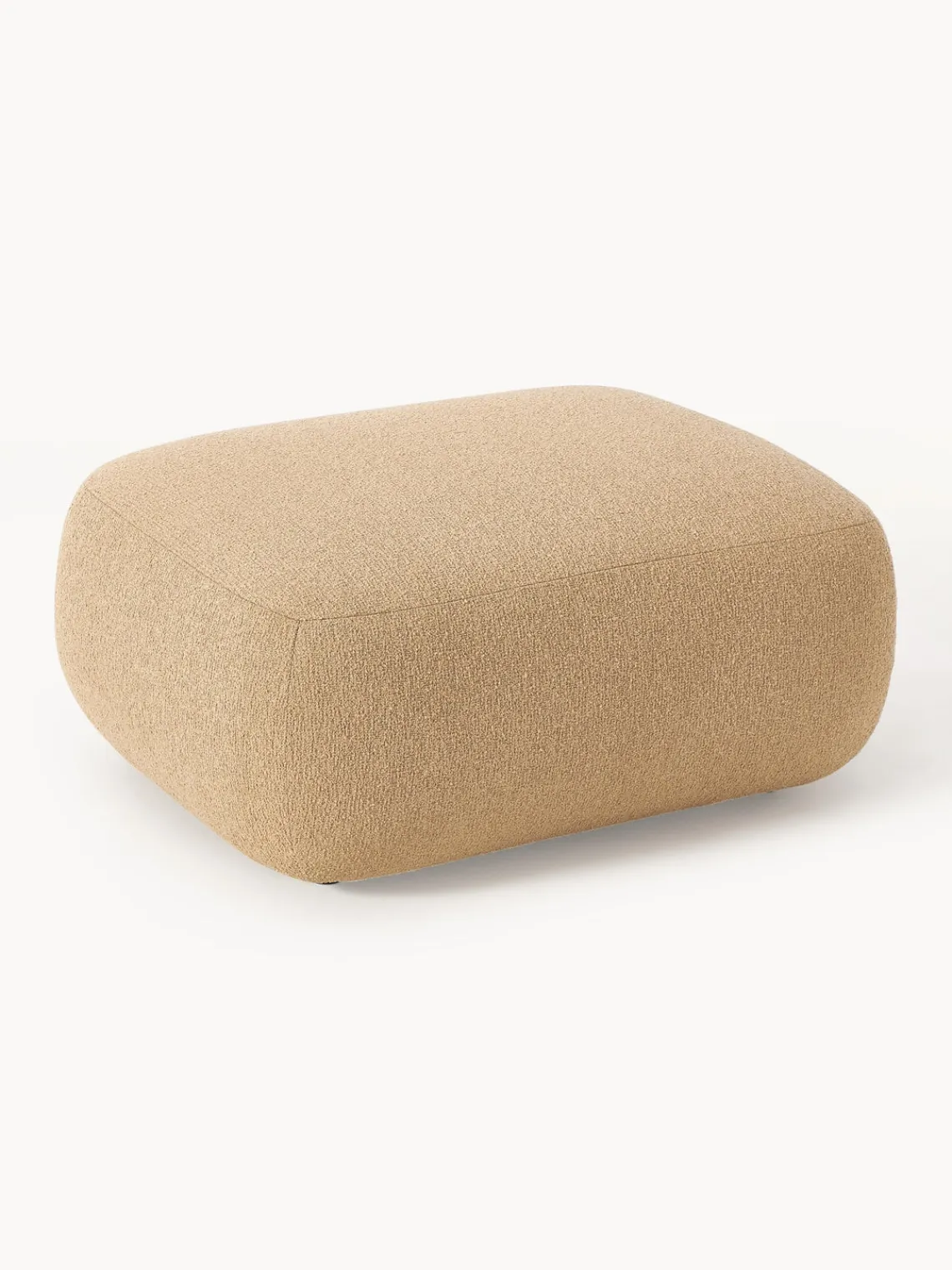 Hot Puf reposapiés en tejido bouclé Sofia Reposapiés|Sofás