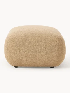 Hot Puf reposapiés en tejido bouclé Sofia Reposapiés|Sofás