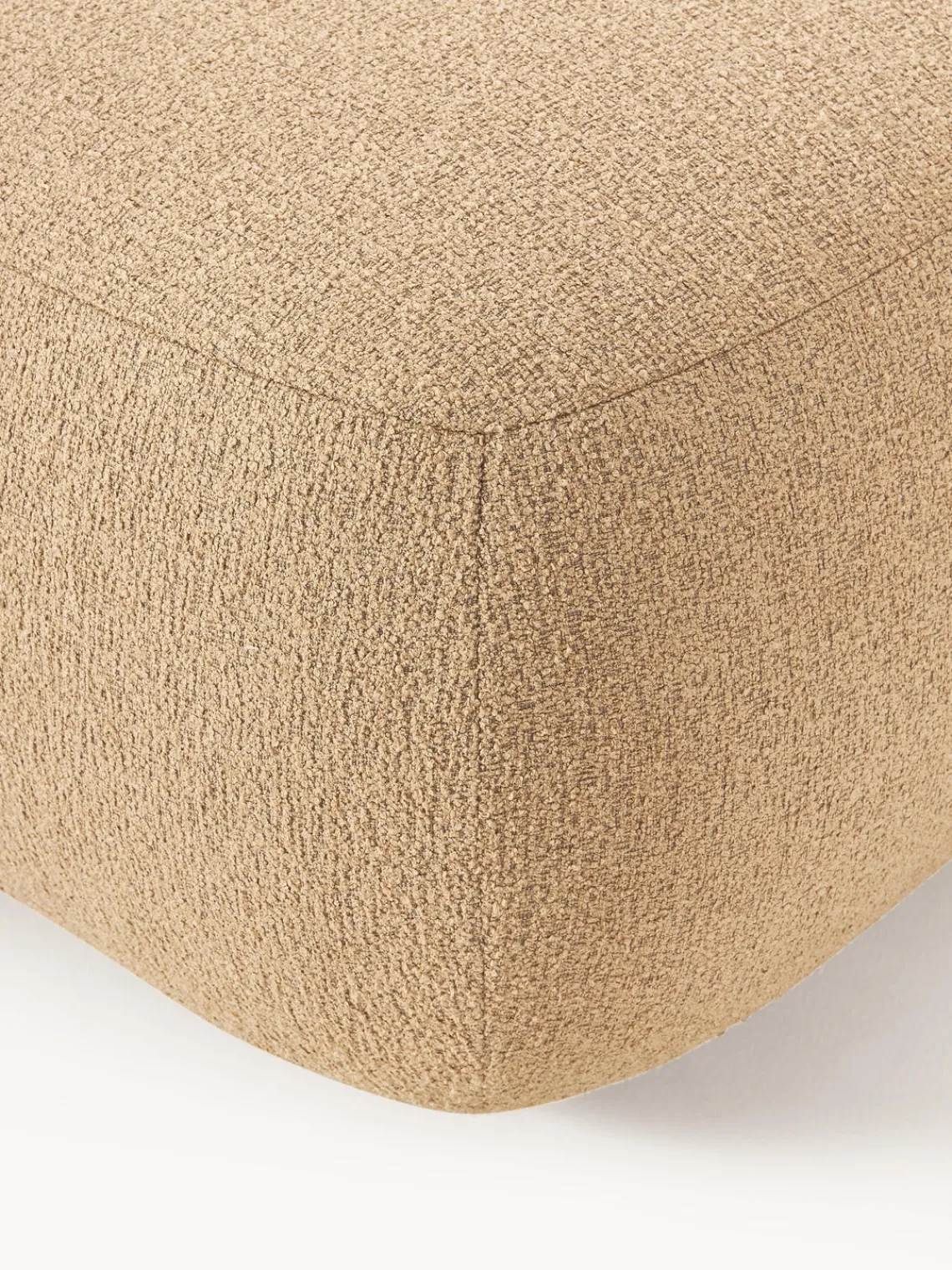 Hot Puf reposapiés en tejido bouclé Sofia Reposapiés|Sofás