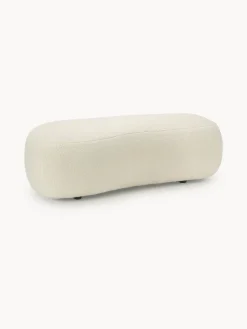 Puf reposapiés grande de borreguillo Alba Reposapiés|Sofás