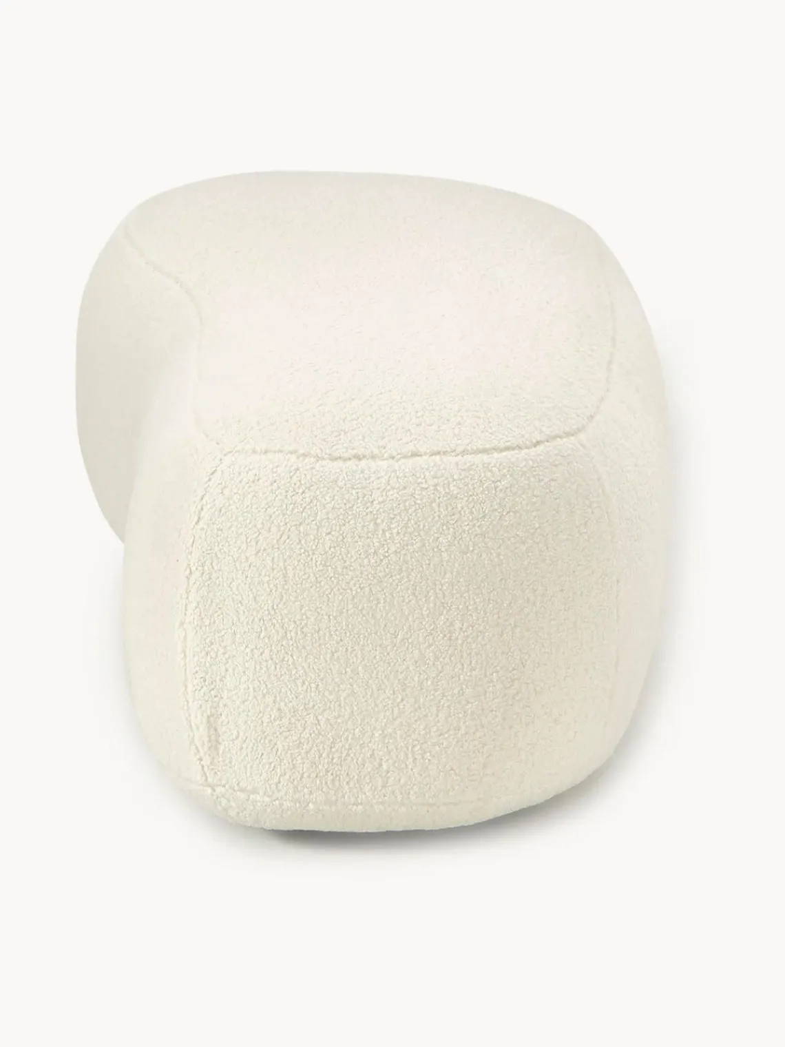 Puf reposapiés grande de borreguillo Alba Reposapiés|Sofás