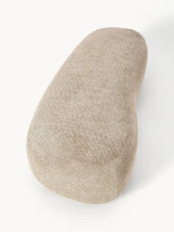 Clearance Puf reposapiés grande de borreguillo bouclé Alba Reposapiés|Sofás