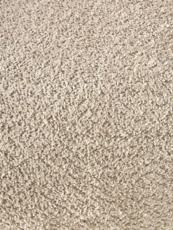 Clearance Puf reposapiés grande de borreguillo bouclé Alba Reposapiés|Sofás