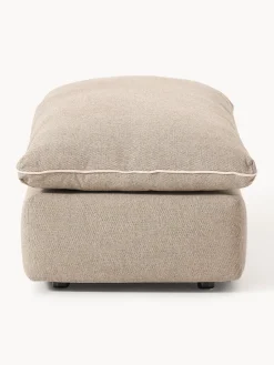 Reposapiés|Sofás></noscript>Westwing Collection Puf reposapiés grande Felix Tejido grueso beige