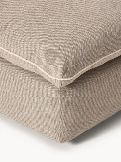 Reposapiés|Sofás></noscript>Westwing Collection Puf reposapiés grande Felix Tejido grueso beige