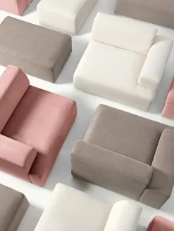 Puf reposapiés grande Melva, 116 x 42 cm Reposapiés|Sofás