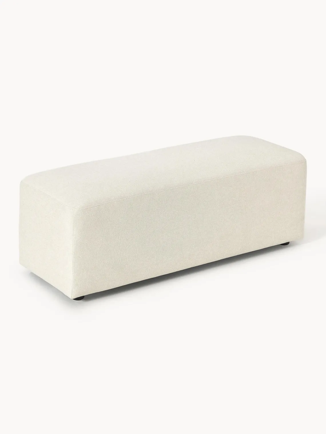 Outlet Puf reposapiés grande Melva, 116 x 42 cm Reposapiés|Sofás