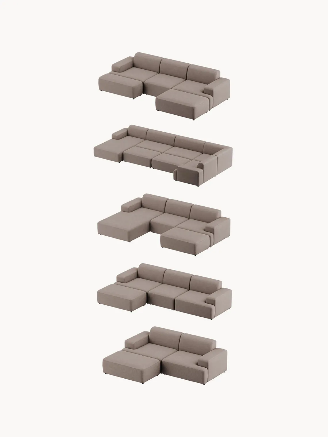 Best Puf reposapiés grande Melva, 116 x 72 cm Reposapiés|Sofás