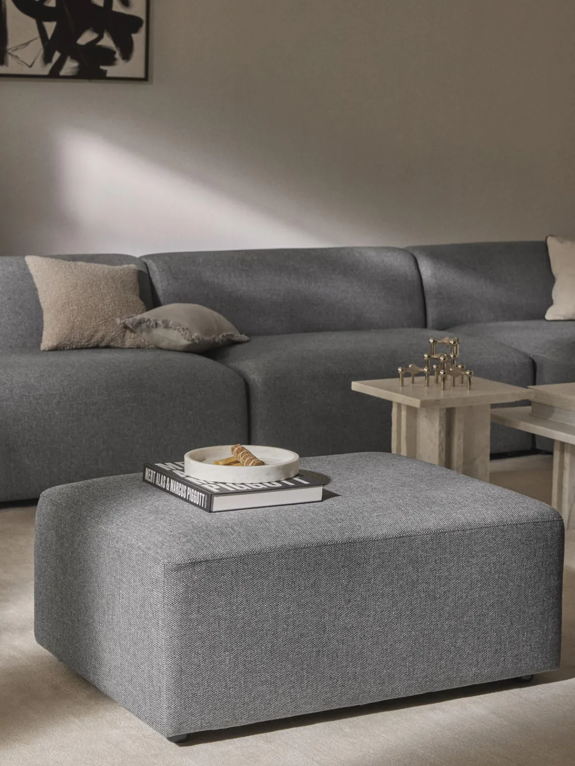 Hot Puf reposapiés Melva, 99 x 72 cm Reposapiés|Sofás