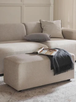 Outlet Puf reposapiés Melva, An 99 x F 42 cm Reposapiés|Sofás