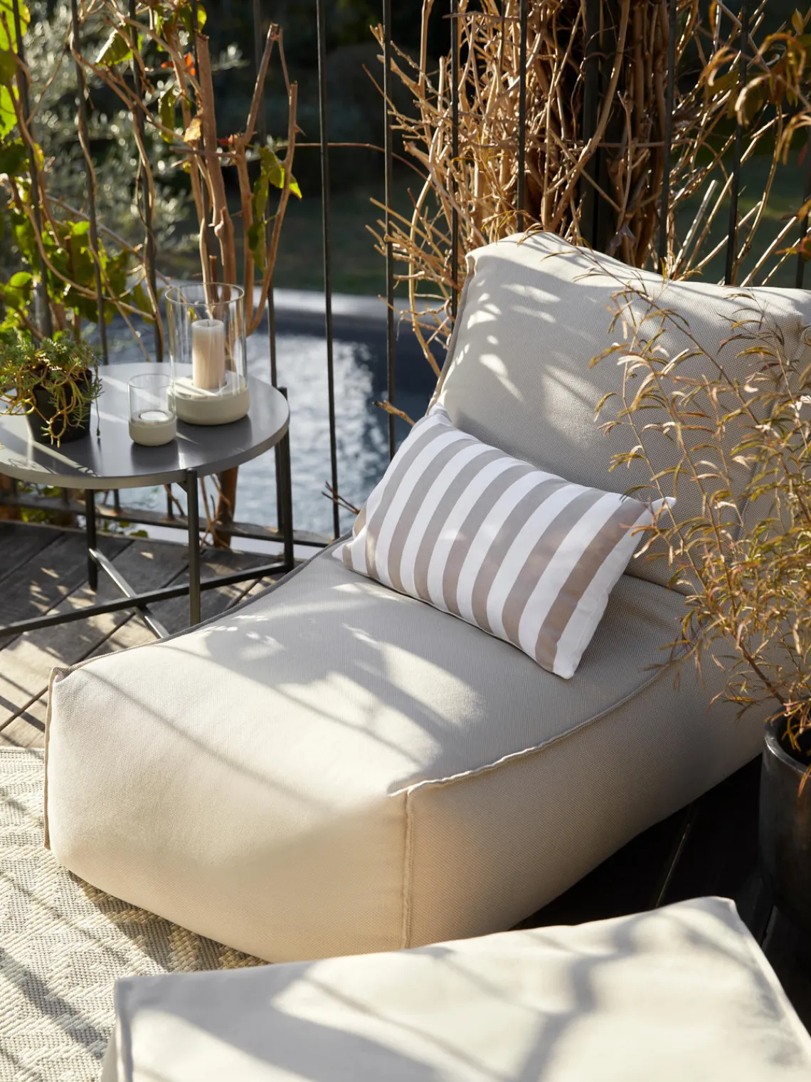 Discount Puf tumbona para exterior Korfu Puf De Exterior|Muebles De Jardín