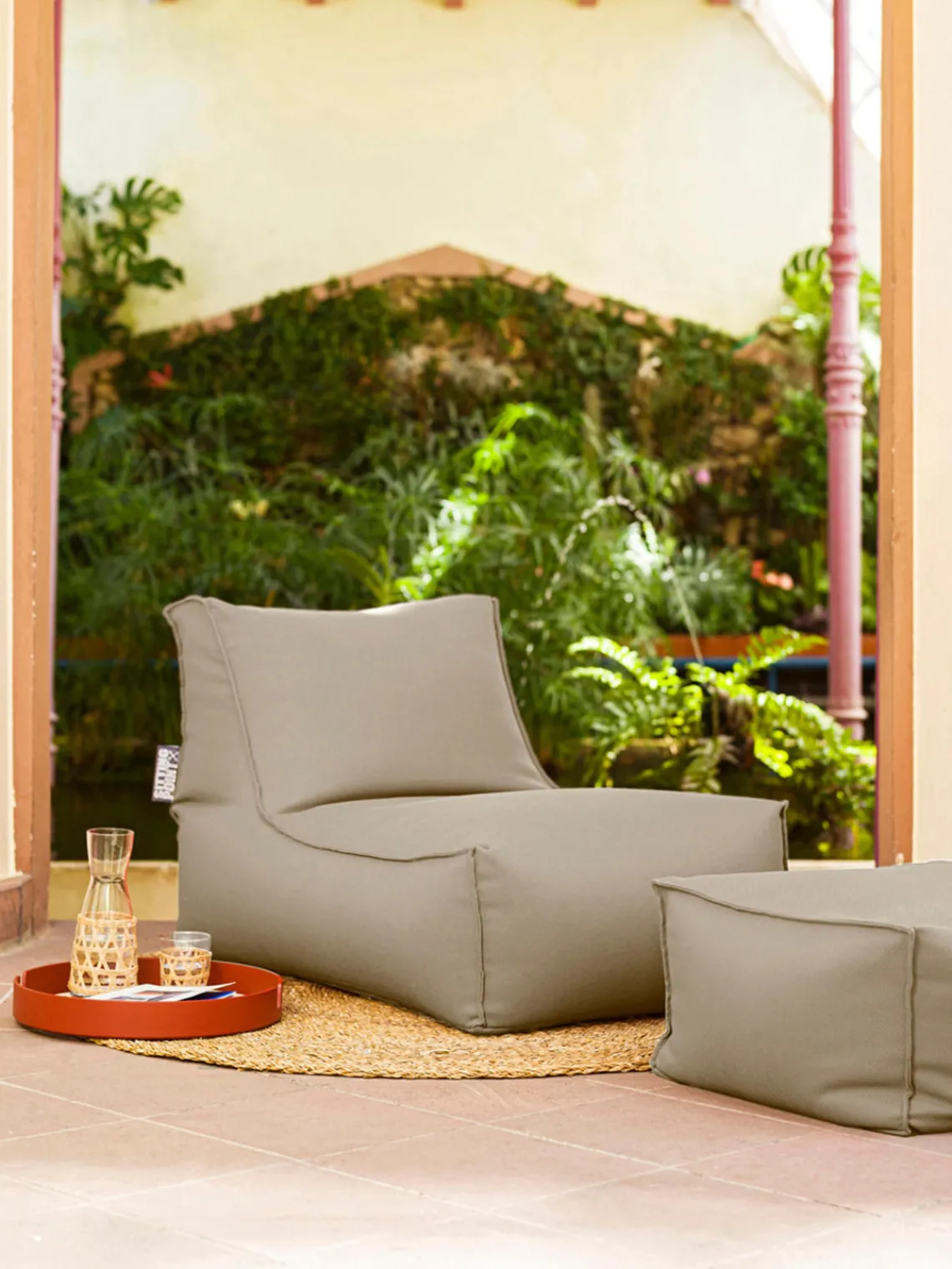 Discount Puf tumbona para exterior Korfu Puf De Exterior|Muebles De Jardín