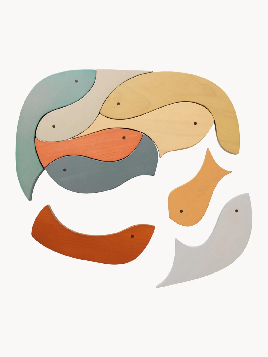 Juguetes A Partir De 1 Año|Juguetes Y Peluches>Ferm Living Kids Puzzle de madera de haya Shoal