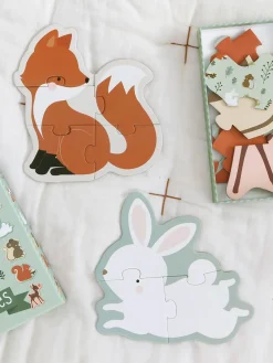 Sale Puzzles de madera Forest Friends Niños Juguetes A Partir De 1 Año|Decoración Infantil