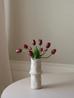 Flores Artificiales|Jarrones>Botané Ramo de flores artificiales Tulip Ciruela, verde
