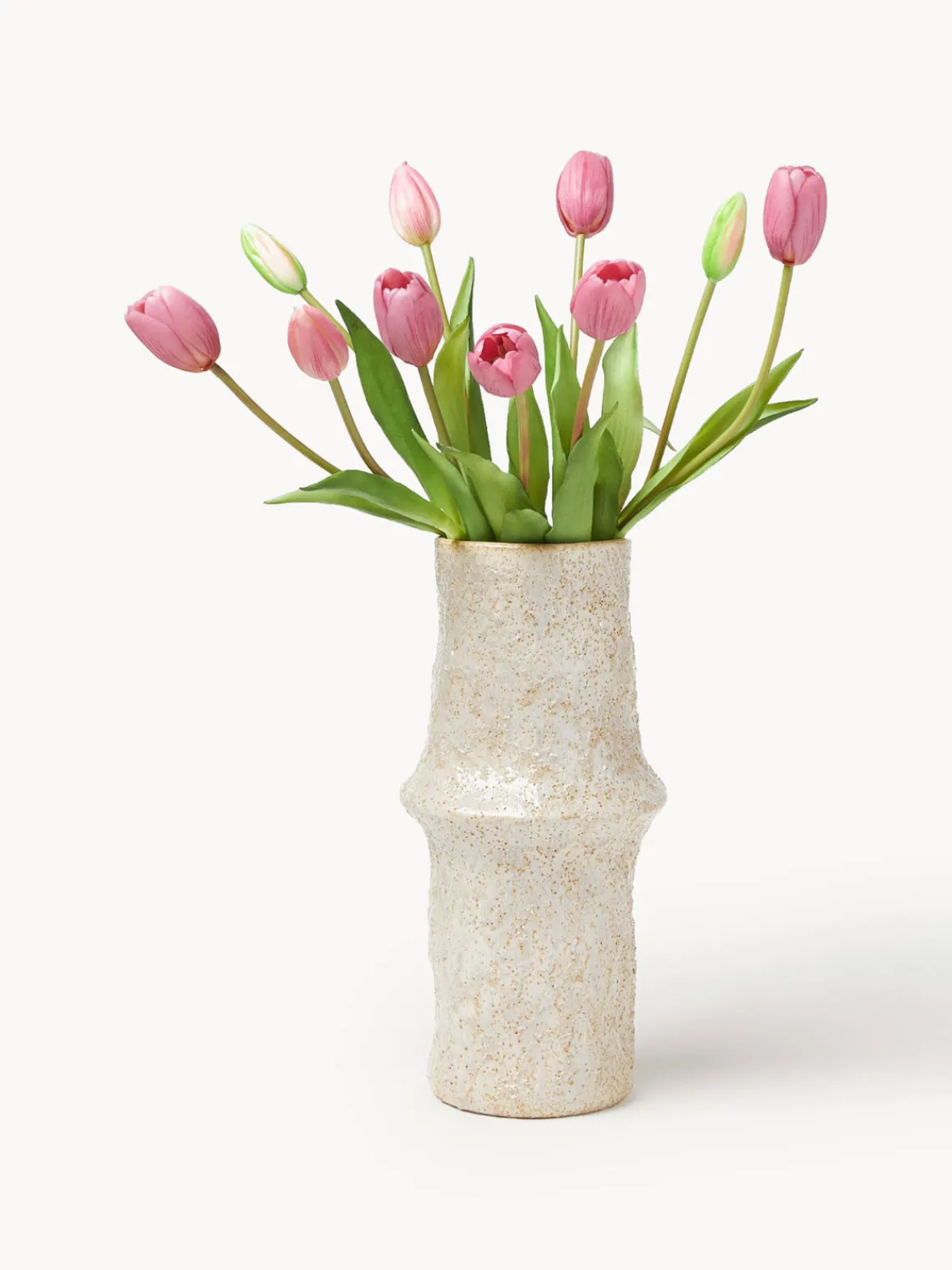 Jarrones|Flores Artificiales>Botané Ramo de flores artificiales Tulip Rosa, verde