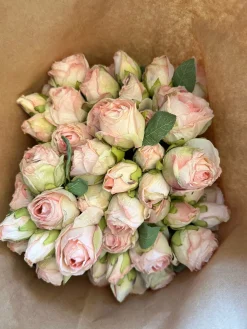 Outlet Ramo de flores artificiales Mini Rose Flores Artificiales|Jarrones