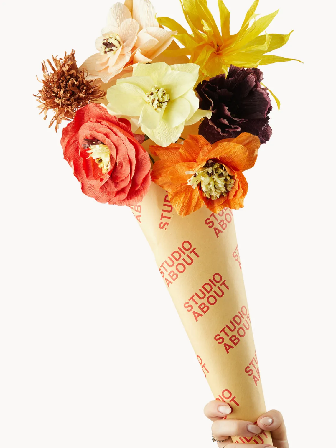 Flores Artificiales|Jarrones>Studio About Ramo de flores artificiales artesanal Good Luck