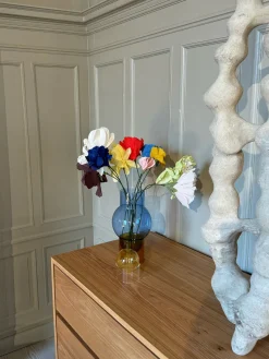 Jarrones|Flores Artificiales>Studio About Ramo de flores artificiales Rhapsody Rose Blanco crema