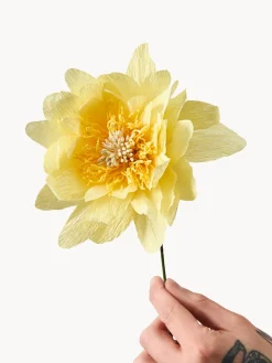 Flores Artificiales|Jarrones></noscript>Studio About Ramo de flores artificiales artesanales Cottage Rose Amarillo sol