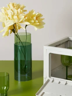 Flores Artificiales|Jarrones></noscript>Studio About Ramo de flores artificiales artesanales Cottage Rose Amarillo sol