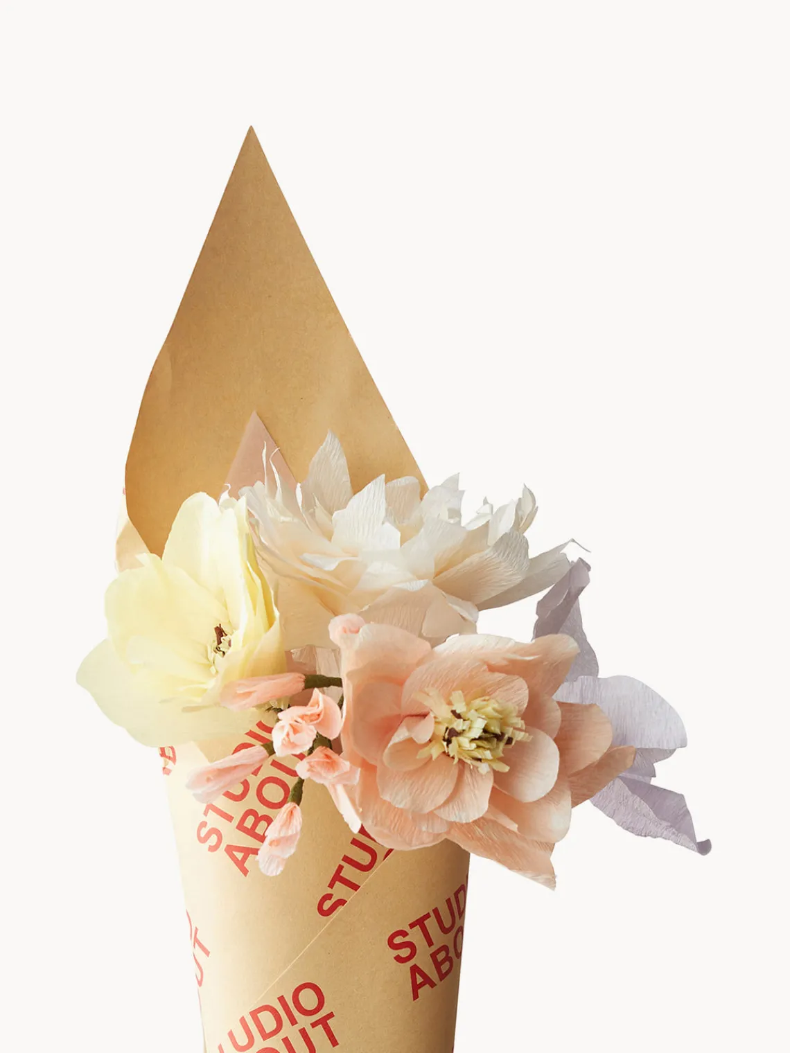 Flores Artificiales|Jarrones>Studio About Ramo de flores artificiales artesanales Pastel