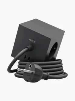 Material De Oficina|Material De Oficina>AVOLT Regleta Square 1 Negro