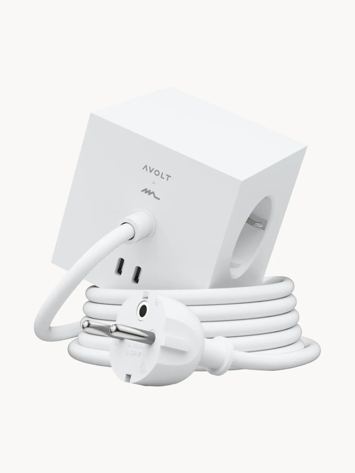 Material De Oficina|Material De Oficina>AVOLT Regleta Square 1 Blanco