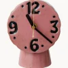 Reloj de mesa de cerámica pintado a mano Retro Jarrones|Relojes
