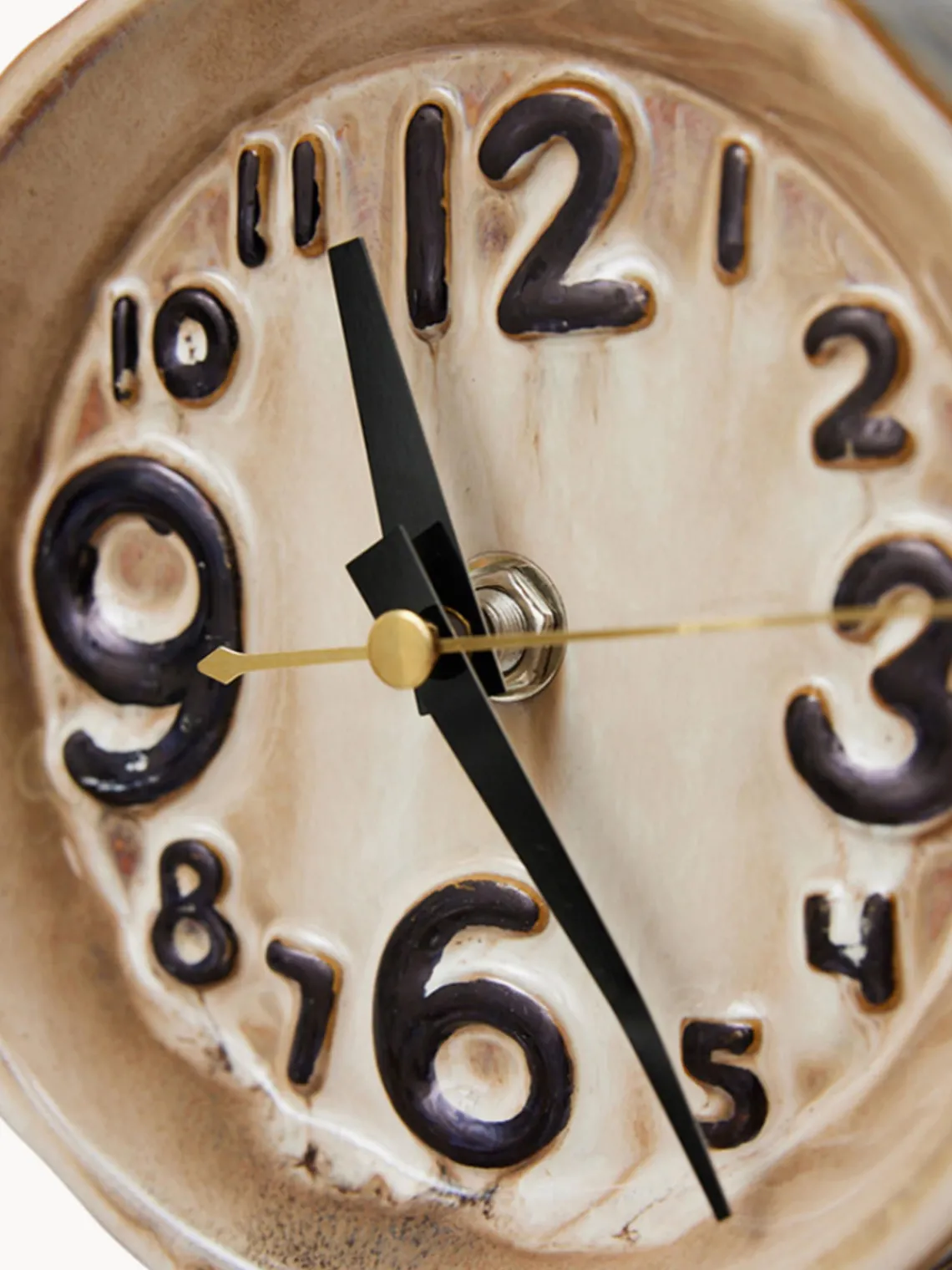 Reloj de mesa de cerámica pintado a mano Retro Relojes|Jarrones