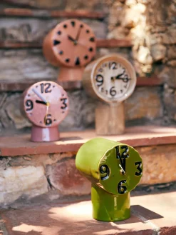Sale Reloj de mesa de cerámica pintado a mano Retro Relojes|Jarrones