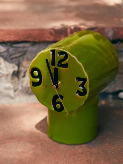 Sale Reloj de mesa de cerámica pintado a mano Retro Relojes|Jarrones