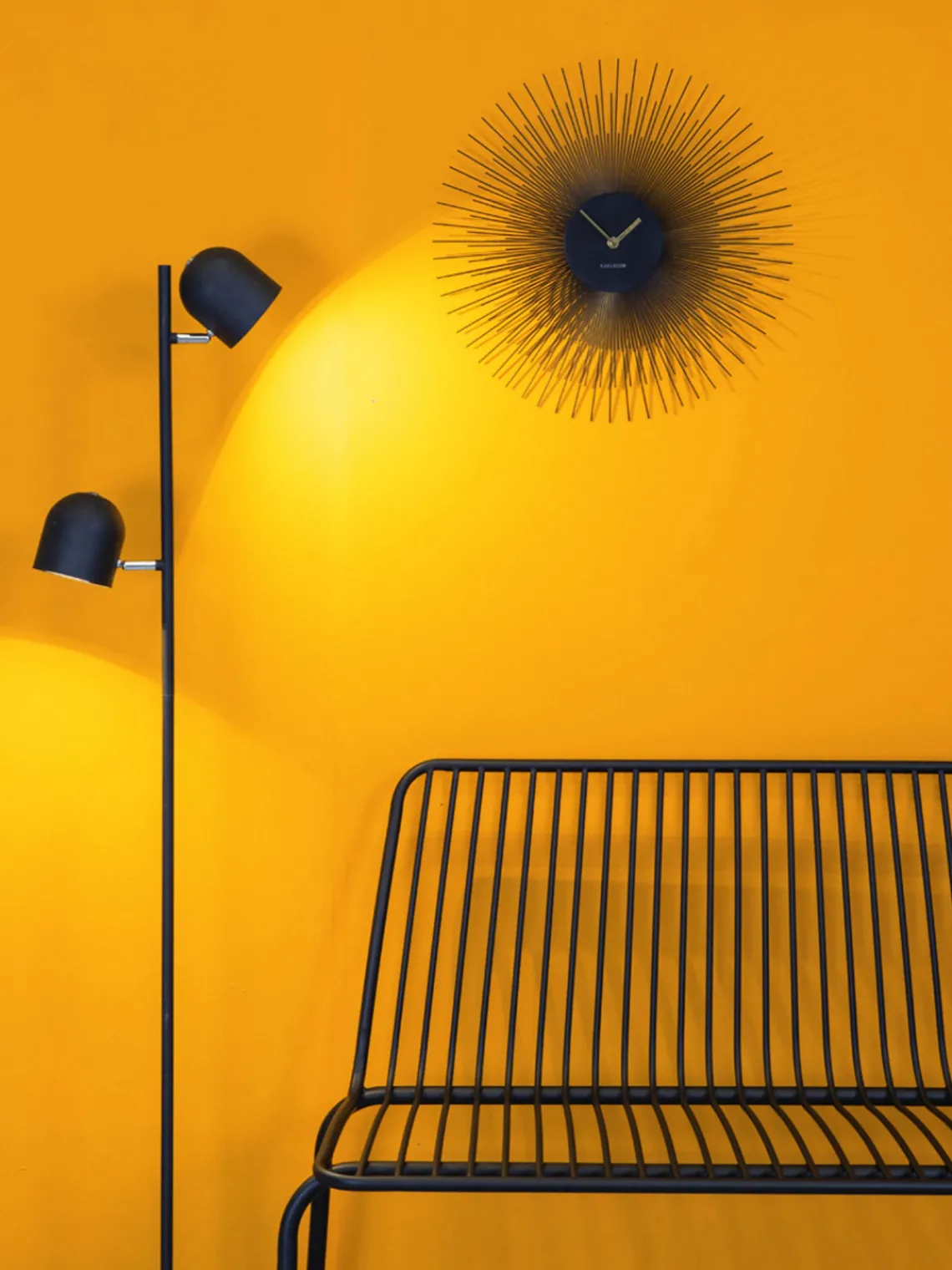 Reloj de pared Peony Jarrones|Decoración De Pared