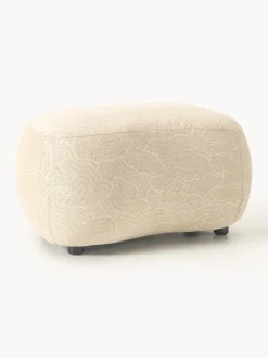 Reposapiés|Sofás>Westwing Collection Reposapiés puf Alba Tejido beige