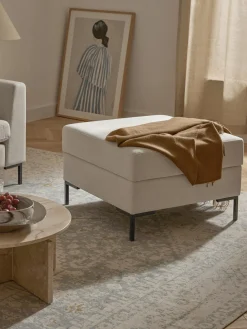 New Reposapiés puf con espacio de almacenamiento Luna Reposapiés|Sofás