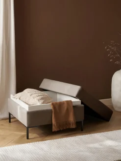 Best Reposapiés puf con espacio de almacenamiento Luna Reposapiés|Sofás