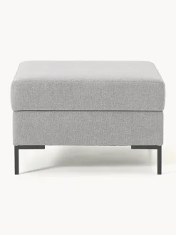 Reposapiés puf con espacio de almacenamiento Luna Reposapiés|Sofás