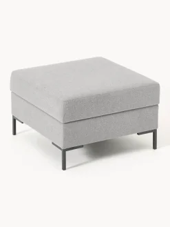 Reposapiés puf con espacio de almacenamiento Luna Reposapiés|Sofás