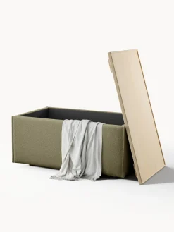 Online Reposapiés puf con espacio de almacenamiento Lennon Reposapiés|Sofás