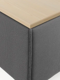 Hot Reposapiés puf con espacio de almacenamiento Lennon Reposapiés|Sofás