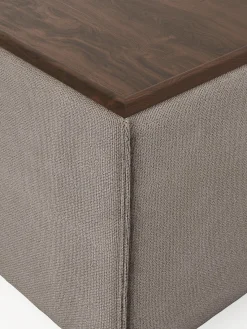 Outlet Reposapiés puf con espacio de almacenamiento Lennon Reposapiés|Sofás