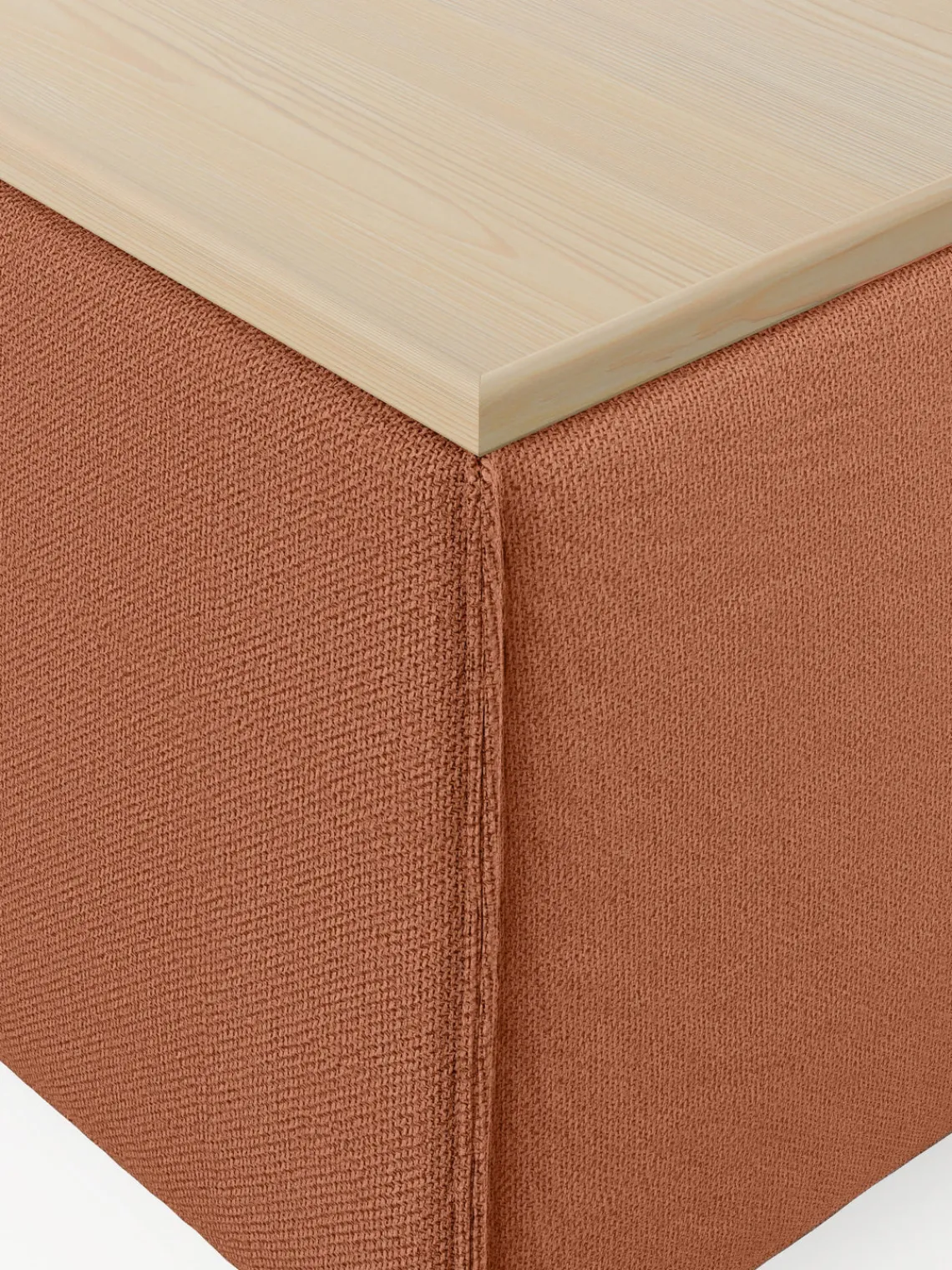 Sale Reposapiés puf con espacio de almacenamiento Lennon Reposapiés|Sofás