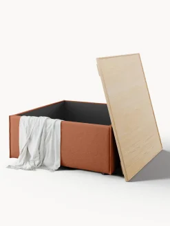 Sale Reposapiés puf con espacio de almacenamiento Lennon Reposapiés|Sofás