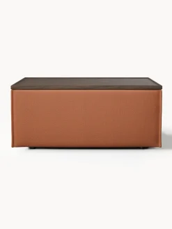 Sale Reposapiés puf con espacio de almacenamiento Lennon Reposapiés|Sofás